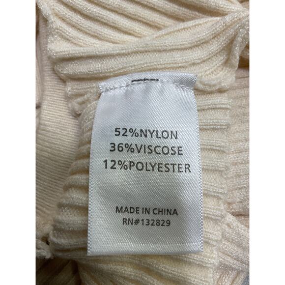 Camila Coelho 'Macadamia' Ivory Nylon Crossover Top Size S - Picture 5 of 5